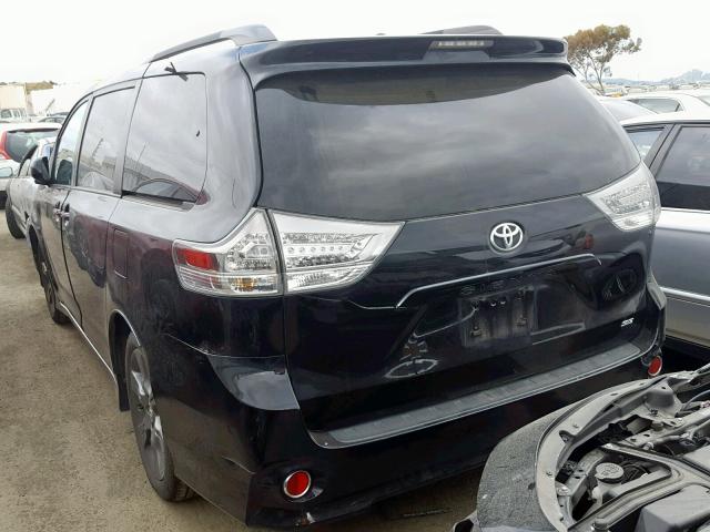 5TDXK3DC5FS675461 - 2015 TOYOTA SIENNA SPO BLACK photo 3