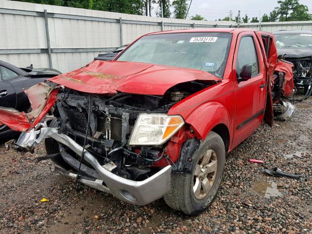 1N6AD07U28C428497 - 2008 NISSAN FRONTIER C RED photo 2