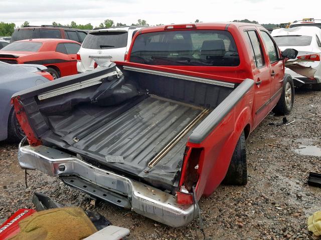 1N6AD07U28C428497 - 2008 NISSAN FRONTIER C RED photo 4