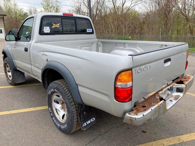 5TEPM62N33Z259312 - 2003 TOYOTA TACOMA SILVER photo 4