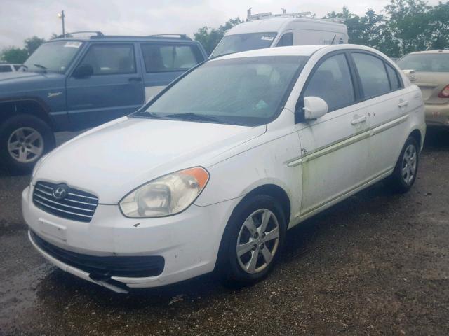 KMHCN46C58U195276 - 2008 HYUNDAI ACCENT GLS WHITE photo 2