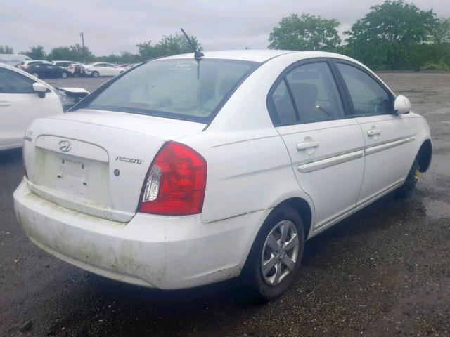 KMHCN46C58U195276 - 2008 HYUNDAI ACCENT GLS WHITE photo 4