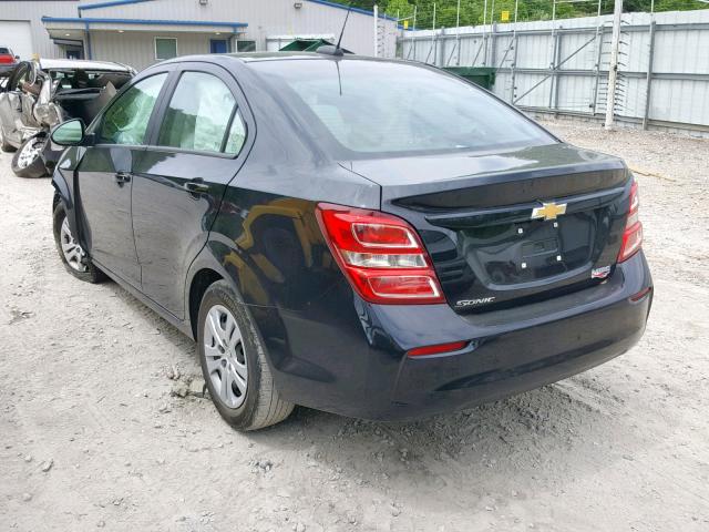 1G1JB5SH2H4170470 - 2017 CHEVROLET SONIC LS 黑色 照片 3