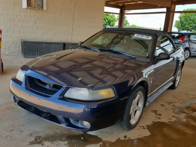 1FAFP46V41F187652 - 2001 FORD MUSTANG CO BLUE photo 2