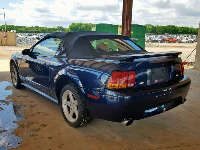 1FAFP46V41F187652 - 2001 FORD MUSTANG CO BLUE photo 3