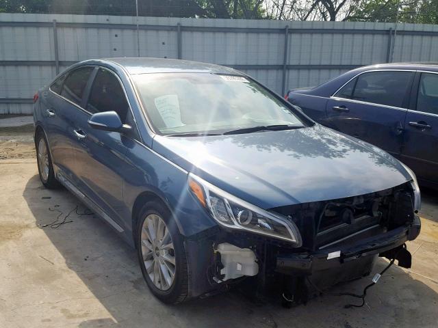 5NPE34AF4FH036177 - 2015 HYUNDAI SONATA SPO BLUE photo 1