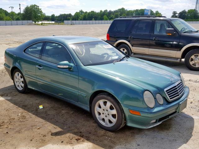 WDBLJ65G82T128151 - 2002 MERCEDES-BENZ CLK 320 TURQUOISE photo 1