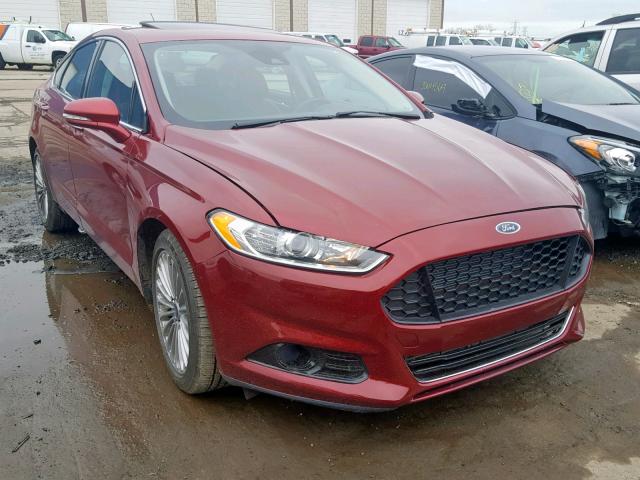 3FA6P0D98DR253626 - 2013 FORD FUSION TIT RED photo 1