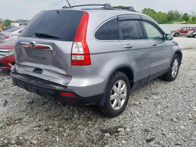 5J6RE48717L003817 - 2007 HONDA CR-V EXL SILVER photo 4