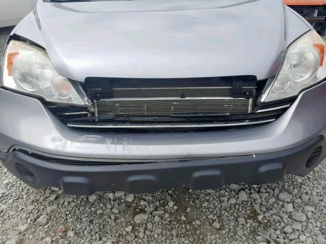 5J6RE48717L003817 - 2007 HONDA CR-V EXL SILVER photo 9