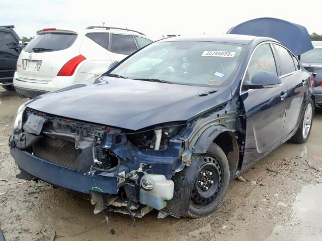 2G4GS5EK6C9149034 - 2012 BUICK REGAL PREM BLUE photo 2