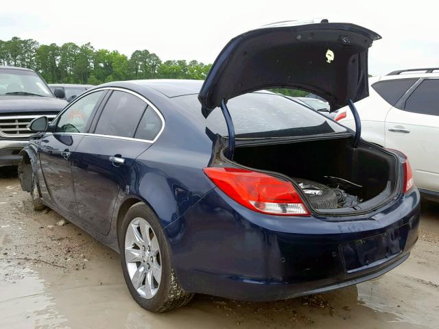 2G4GS5EK6C9149034 - 2012 BUICK REGAL PREM BLUE photo 3