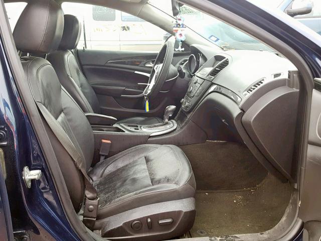 2G4GS5EK6C9149034 - 2012 BUICK REGAL PREM BLUE photo 5