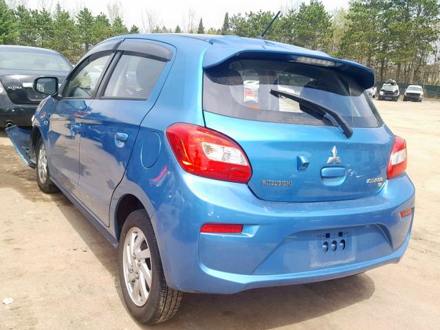 ML32A4HJ1HH013365 - 2017 MITSUBISHI MIRAGE SE BLUE photo 3