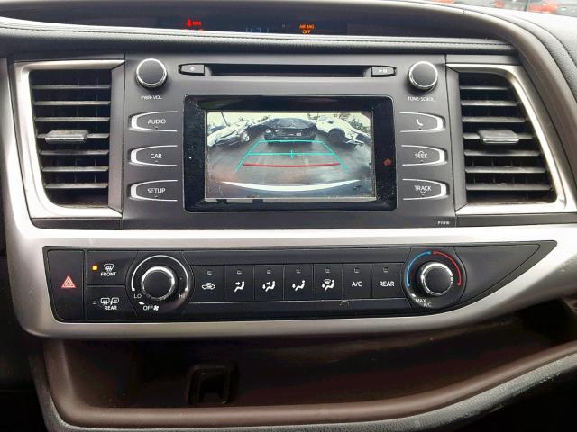 5TDZZRFH6KS292929 - 2019 TOYOTA HIGHLANDER SILVER photo 9