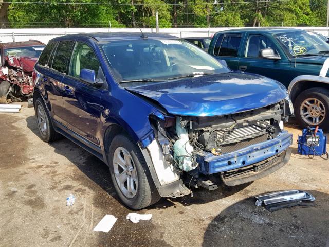 2FMDK3J95DBC91489 - 2013 FORD EDGE SEL BLUE photo 1