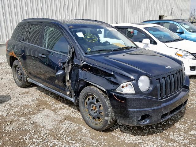 1J8FF47W87D412981 - 2007 JEEP COMPASS BLACK photo 1