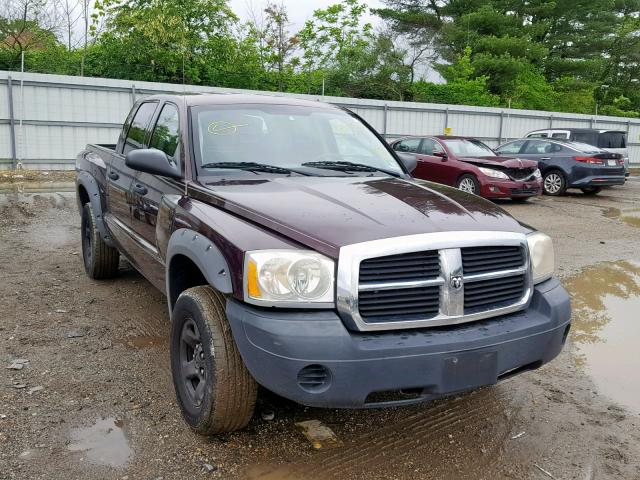 1D7HW28K35S164119 - 2005 DODGE DAKOTA QUA PURPLE photo 1