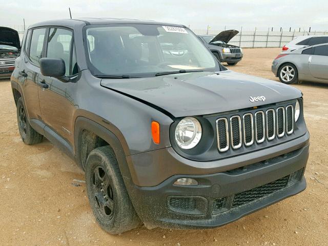 ZACCJBAB3HPF94997 - 2017 JEEP RENEGADE S CHARCOAL photo 1