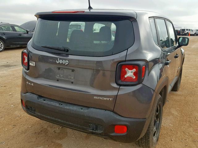 ZACCJBAB3HPF94997 - 2017 JEEP RENEGADE S CHARCOAL photo 4