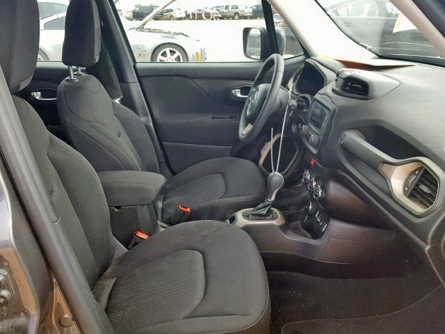 ZACCJBAB3HPF94997 - 2017 JEEP RENEGADE S CHARCOAL photo 5