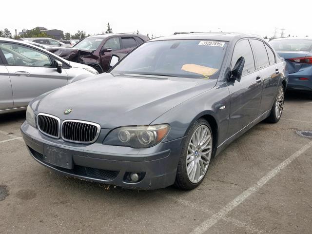 WBAHL83518DT11213 - 2008 BMW 7 SERIES GRAY photo 2