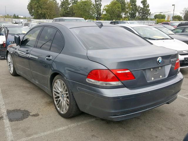 WBAHL83518DT11213 - 2008 BMW 7 SERIES GRAY photo 3