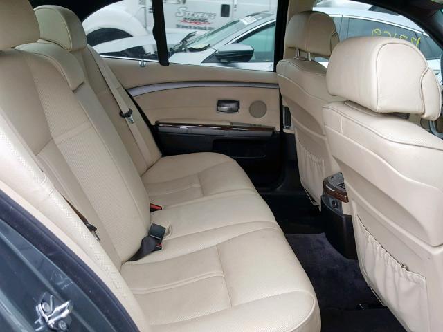 WBAHL83518DT11213 - 2008 BMW 7 SERIES GRAY photo 6