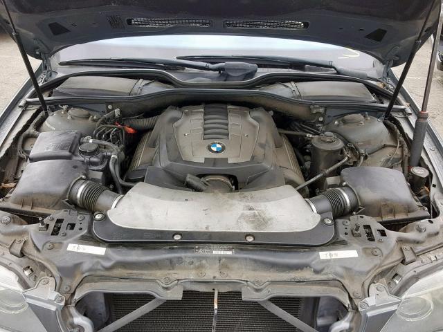 WBAHL83518DT11213 - 2008 BMW 7 SERIES GRAY photo 7
