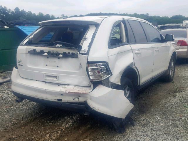 2FMDK38CX9BA33333 - 2009 FORD EDGE SEL WHITE photo 4