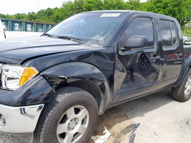 1N6AD07U75C417992 - 2005 NISSAN FRONTIER C BLACK photo 9