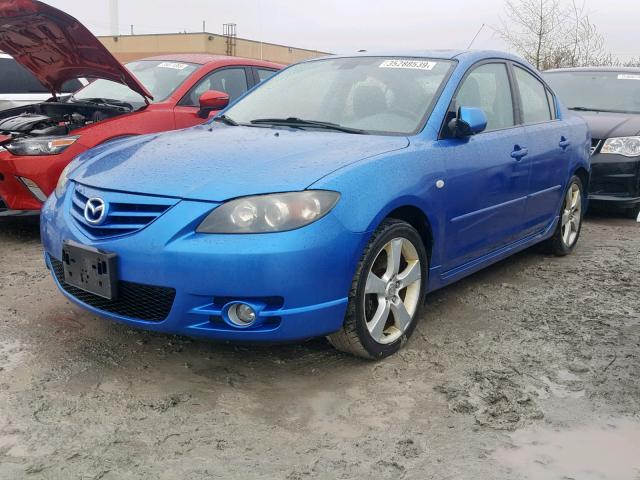 JM1BK123551296568 - 2005 MAZDA 3 S BLUE photo 2