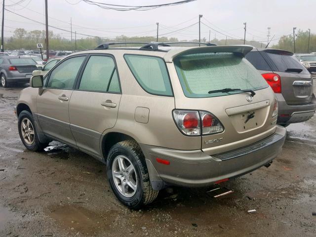 JTJHF10U920283038 - 2002 LEXUS RX 300 GOLD photo 3