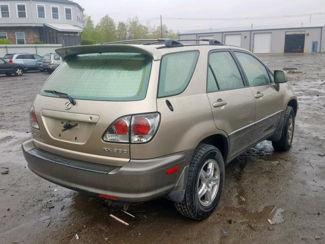 JTJHF10U920283038 - 2002 LEXUS RX 300 GOLD photo 4