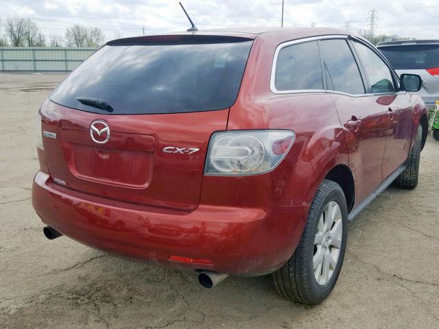 JM3ER293470159125 - 2007 MAZDA CX-7 RED photo 4