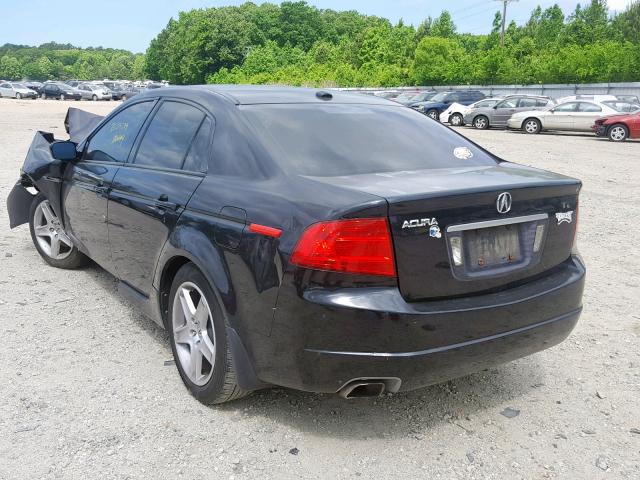 19UUA66226A002945 - 2006 ACURA 3.2TL BLACK photo 3