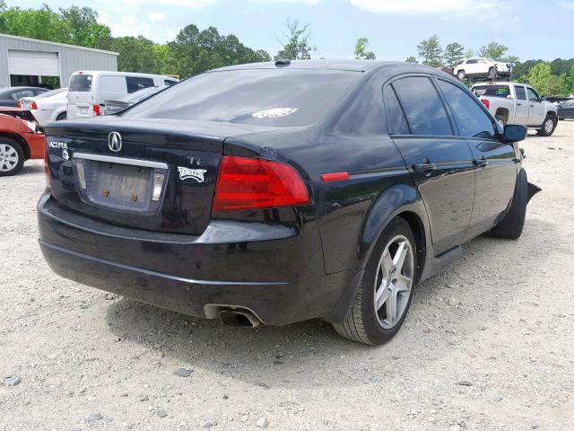 19UUA66226A002945 - 2006 ACURA 3.2TL BLACK photo 4