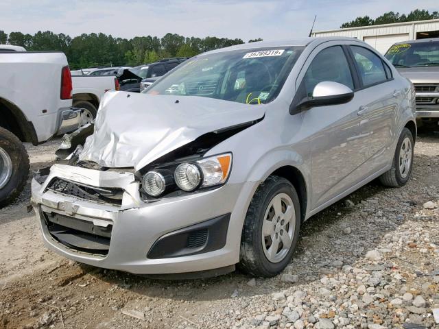 1G1JA5SH4D4253900 - 2013 CHEVROLET SONIC LS SILVER photo 2
