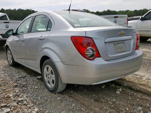 1G1JA5SH4D4253900 - 2013 CHEVROLET SONIC LS SILVER photo 3