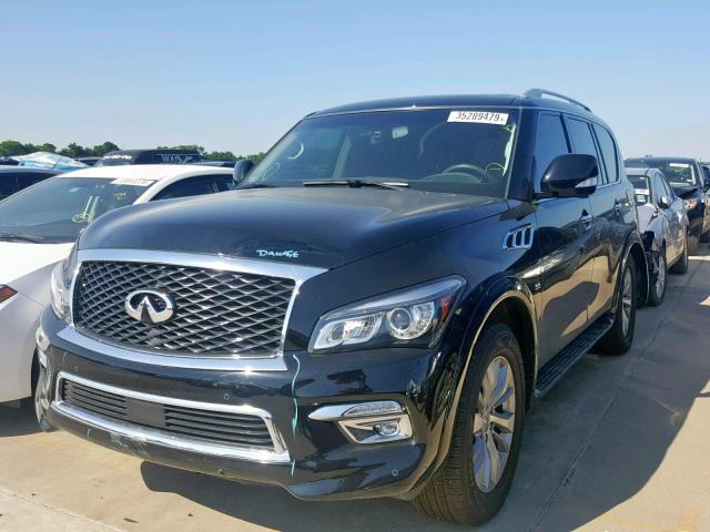 JN8AZ2NF5H9641403 - 2017 INFINITI QX80 BASE BLACK photo 2