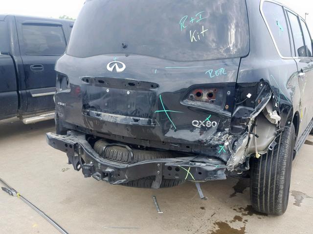 JN8AZ2NF5H9641403 - 2017 INFINITI QX80 BASE BLACK photo 9