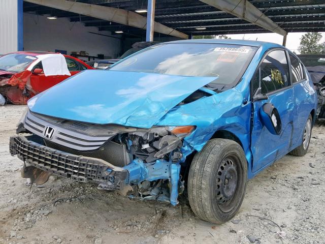 JHMZE2H35BS001332 - 2011 HONDA INSIGHT BLUE photo 2