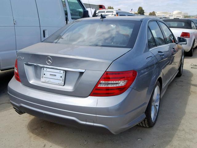 WDDGF4HB1CR200871 - 2012 MERCEDES-BENZ C 250 SILVER photo 4