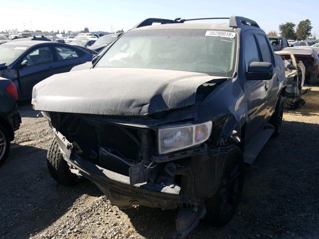 5FPYK1F58AB008346 - 2010 HONDA RIDGELINE BLACK photo 2