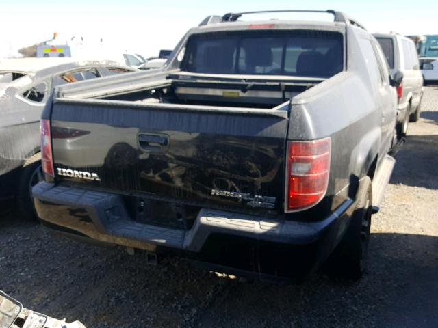 5FPYK1F58AB008346 - 2010 HONDA RIDGELINE BLACK photo 4