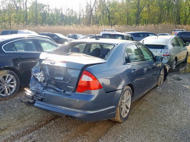 3FAHP0JG3CR278556 - 2012 FORD FUSION SEL BLUE photo 4