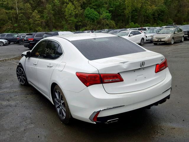 19UUB2F31JA008744 - 2018 ACURA TLX WHITE photo 3