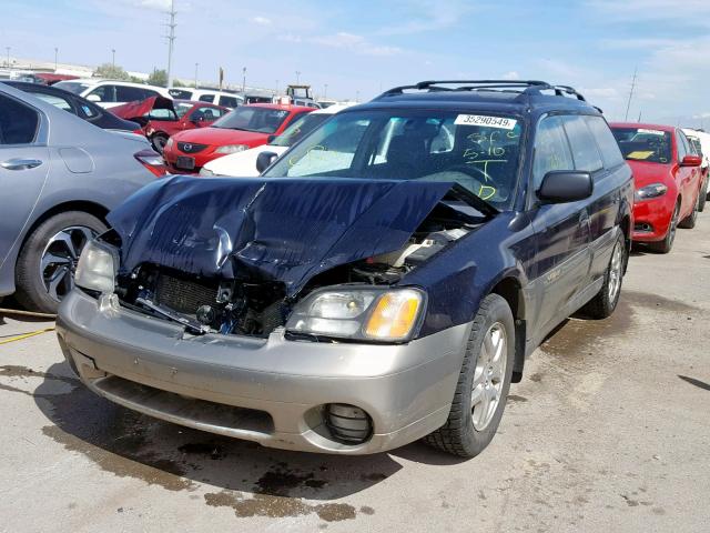 4S3BH675817677618 - 2001 SUBARU LEGACY OUT TWO TONE photo 2