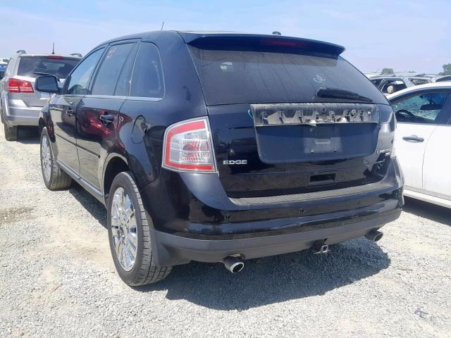 2FMDK49C48BB16646 - 2008 FORD EDGE LIMIT BLACK photo 3