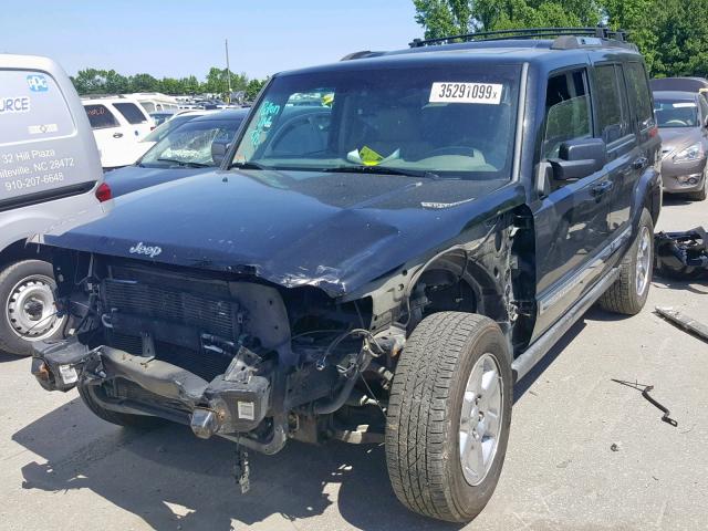 1J8HG58P37C672505 - 2007 JEEP COMMANDER BLACK photo 2